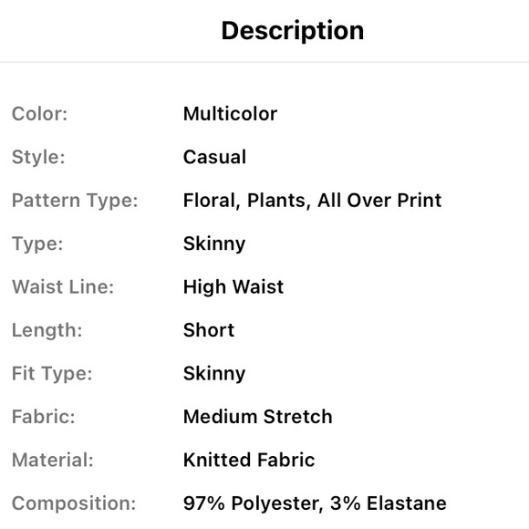 🆕 Black & White Floral Summer Shorts!!! NEW in Bag!!! leggings, floral shorts - Picture 7 of 7